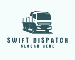 Dispatch - Mining Transport Truck logo design