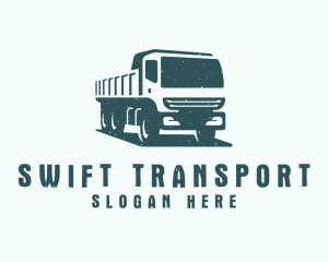 Transport - Mining Transport Truck logo design