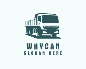 Courier - Mining Transport Truck logo design
