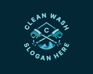 Power Washing Cleaning logo design