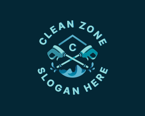 Power Washing Cleaning logo design