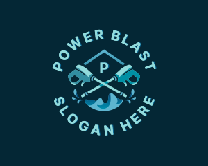 Power Washing Cleaning logo design