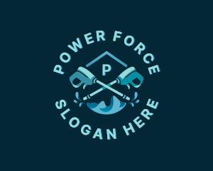 Power Washing Cleaning logo design