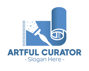 Blue Carpet Painting logo design