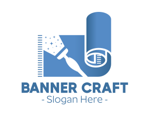 Blue Carpet Painting logo design