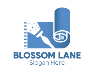 Blue Carpet Painting logo design