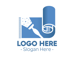 Blue Carpet Painting logo design