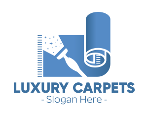 Carpet - Blue Carpet Painting logo design