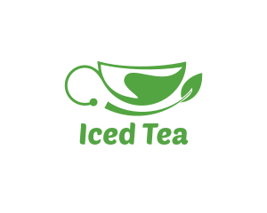 Green Leaf Cup logo design