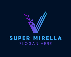 Multimedia - Cyber Pixel Application logo design