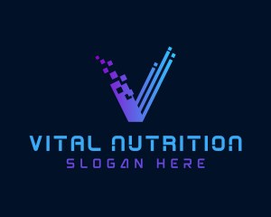 Cyber Pixel Application logo design