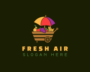 Fruit Vendor Wagon logo design