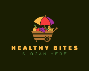 Fruit Vendor Wagon logo design