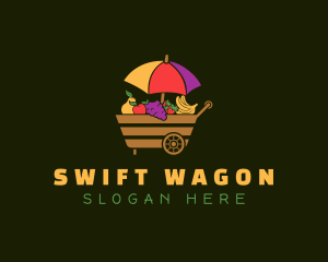 Fruit Vendor Wagon logo design