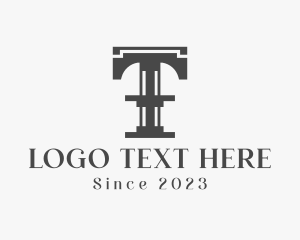 Establishment - Letter T Steel Structure logo design