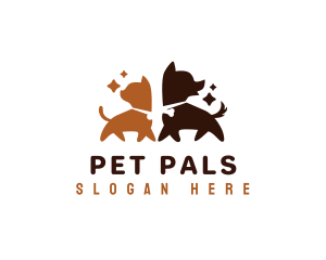 Kitten Puppy Pet logo design