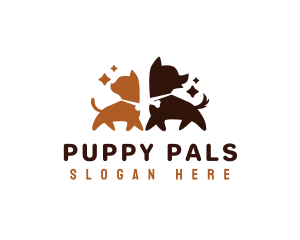 Kitten Puppy Pet logo design