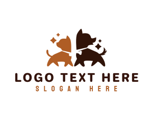 Hound - Kitten Puppy Pet logo design
