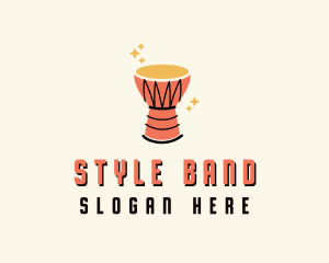 Djembe Musical Instrument  logo design