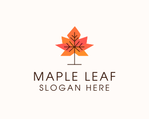 Garden Autumn Leaf logo design