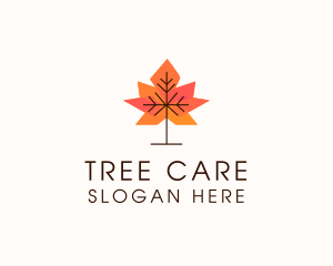 Arboriculture - Garden Autumn Leaf logo design