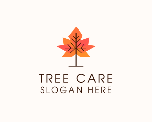 Garden Autumn Leaf logo design