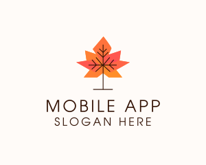 Fall Season - Garden Autumn Leaf logo design