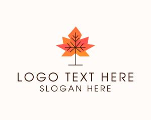 Garden - Garden Autumn Leaf logo design