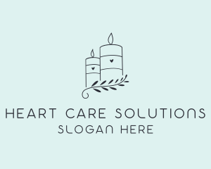 Candle Spa Decor logo design