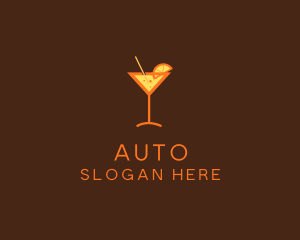 Fruit Cocktail Drink Logo