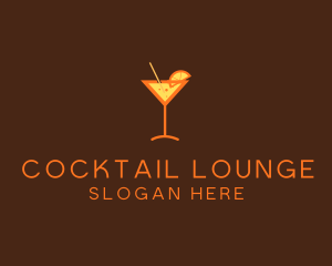 Fruit Cocktail Drink logo design