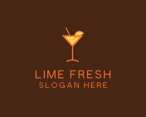 Lime - Fruit Cocktail Drink logo design