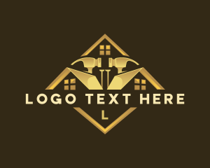 Remodeling - Hammer Roofing Remodeling logo design