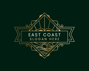 Sun Wave Coast logo design