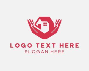 Residential - Home Shelter Hands logo design