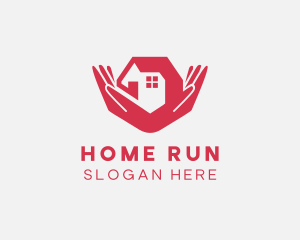 Home Shelter Hands logo design