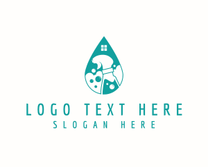 Spray Bottle Disinfectant  Logo