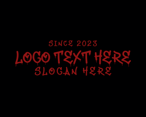 Spooky - Bloody Horror Company logo design