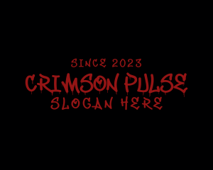 Blood - Bloody Horror Company logo design
