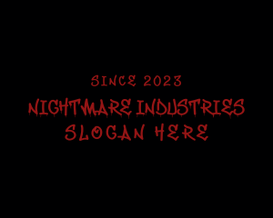 Horror - Bloody Horror Company logo design