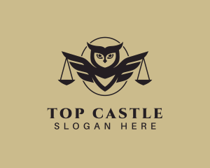 Judiciary - Owl Law Firm logo design