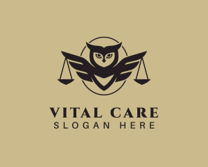 Judiciary - Owl Law Firm logo design