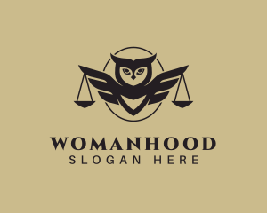 Prosecutor - Owl Law Firm logo design
