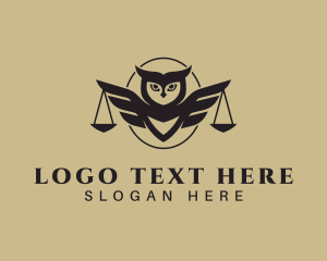 Law - Owl Law Firm logo design