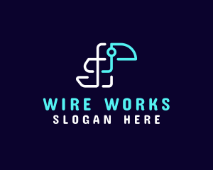 Wire - Toucan Wire Technology logo design
