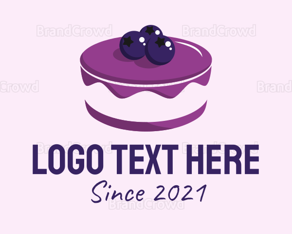 Sweet Blueberry Cake Logo