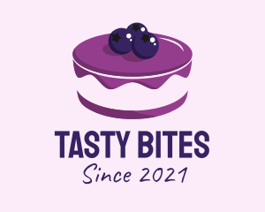 Delicious - Sweet Blueberry Cake logo design
