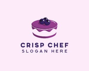 Sweet Blueberry Cake  logo design