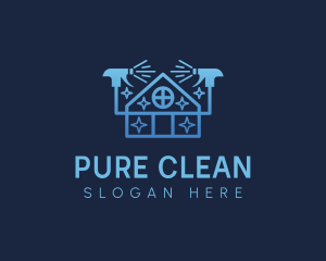 Home Spray Cleaner logo design