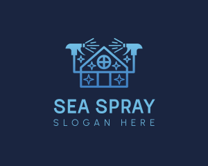 Home Spray Cleaner logo design